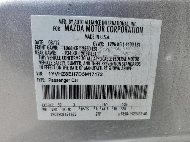 Photo 10 from auction – 2013 MAZDA 6 TOURING with VIN 1YVHZ8EH7D5M17172