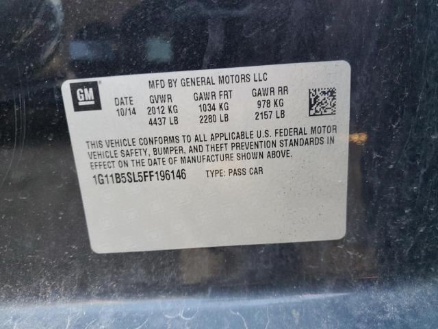 Photo 10 from auction – 2015 CHEVROLET MALIBU LS with VIN 1G11B5SL5FF196146