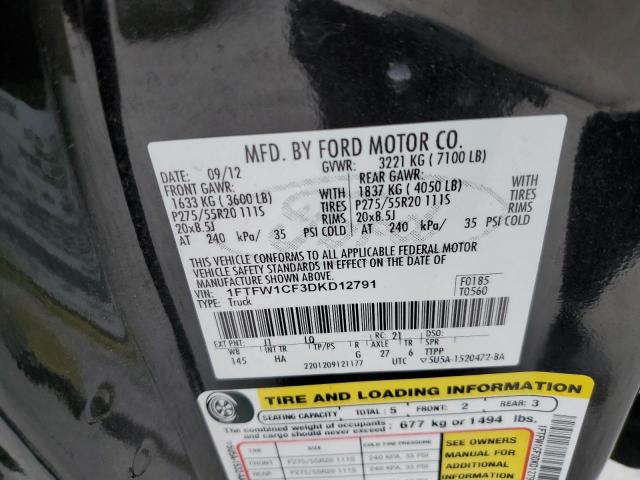 Photo 10 from auction – 2013 FORD F150 SUPER with VIN 1FTFW1CF3DKD12791