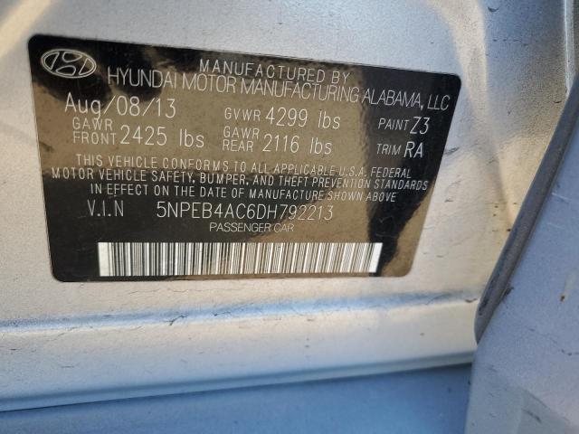 Photo 10 from auction – 2013 HYUNDAI SONATA GLS with VIN 5NPEB4AC6DH792213