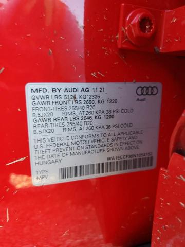 Photo 10 from auction – 2022 AUDI Q3 PREMIUM with VIN WA1EECF38N1054152