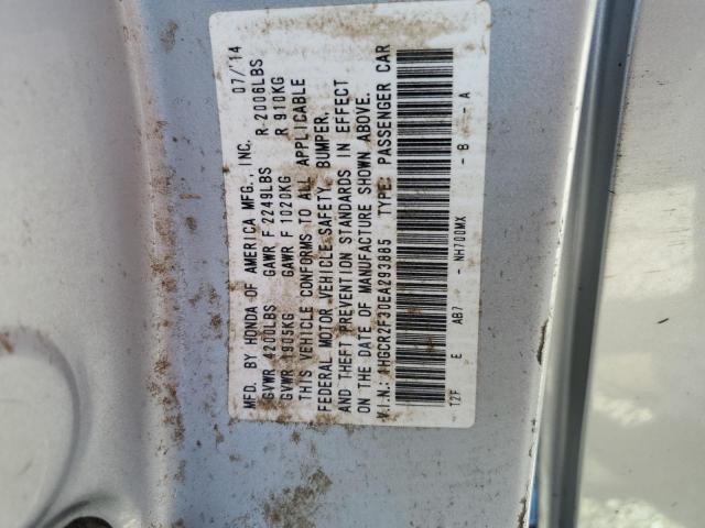 Photo 10 from auction – 2014 HONDA ACCORD LX with VIN 1HGCR2F30EA293885