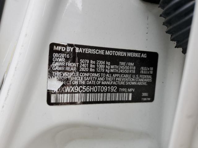 Photo 10 from auction – 2017 BMW X3 XDRIVE2 with VIN 5UXWX9C56H0T09192