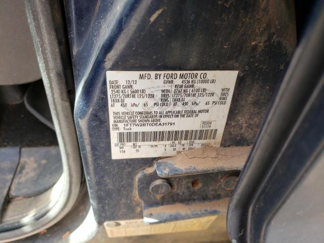 Photo 10 from auction – 2013 FORD F250 SUPER with VIN 1FT7W2BT0DEA31791