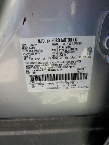 Photo 10 from auction – 2020 FORD EXPLORER X with VIN 1FMSK7DH9LGB90366