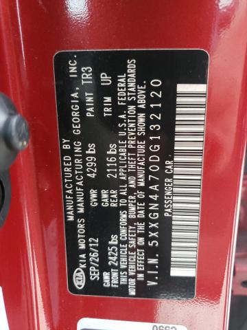 Photo 10 from auction – 2013 KIA OPTIMA EX with VIN 5XXGN4A70DG132120