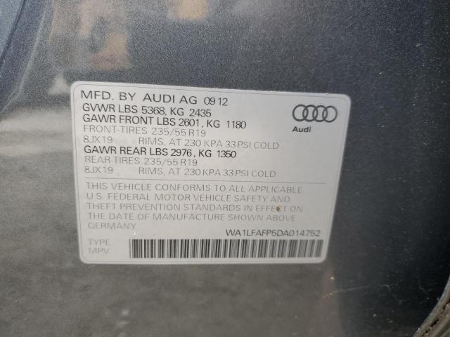 Photo 10 from auction – 2013 AUDI Q5 PREMIUM with VIN WA1LFAFP5DA014752