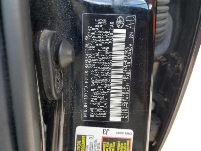 Photo 10 from auction – 2013 TOYOTA COROLLA BA with VIN 2T1BU4EE0DC958141