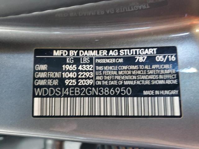 Photo 10 from auction – 2016 MERCEDES-BENZ CLA 250 with VIN WDDSJ4EB2GN386950