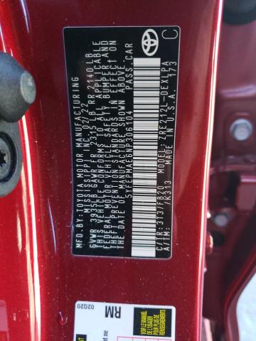 Photo 10 from auction – 2022 TOYOTA COROLLA LE with VIN 5YFEPMAE6NP306104