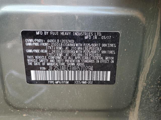 Photo 10 from auction – 2017 SUBARU FORESTER 2 with VIN JF2SJAEC1HH570294
