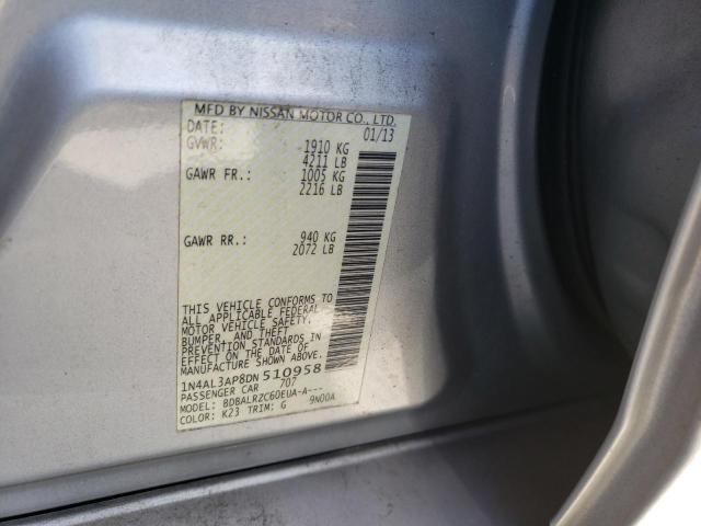 Photo 10 from auction – 2013 NISSAN ALTIMA 2.5 with VIN 1N4AL3AP8DN510958