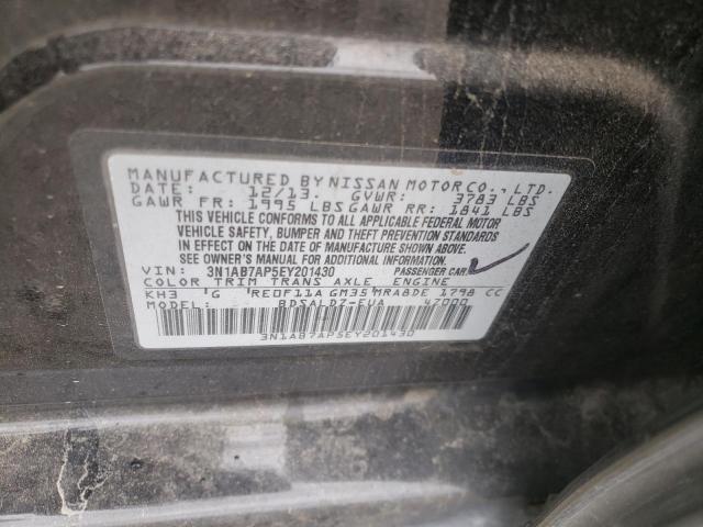 Photo 10 from auction – 2014 NISSAN SENTRA S with VIN 3N1AB7AP5EY201430