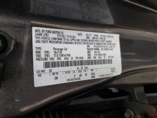 Photo 10 from auction – 2013 FORD FOCUS SE with VIN 1FADP3F23DL338137