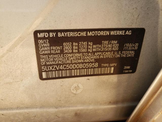 Photo 10 from auction – 2013 BMW X5 with VIN 5UXZV4C50D0B05958
