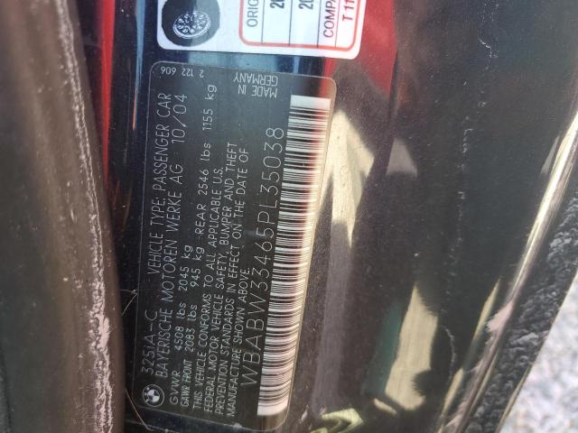 Photo 10 from auction – 2005 BMW 325 CI with VIN WBABW33465PL35038
