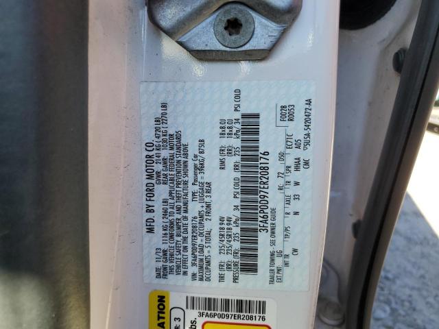 Photo 10 from auction – 2014 FORD FUSION TIT with VIN 3FA6P0D97ER208176