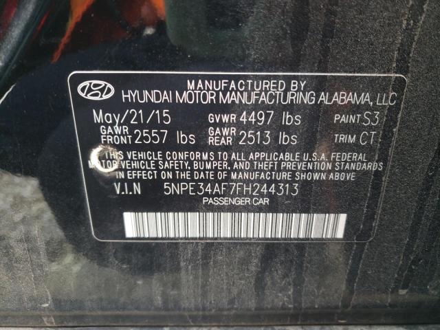 Photo 10 from auction – 2015 HYUNDAI SONATA with VIN 5NPE34AF7FH244313