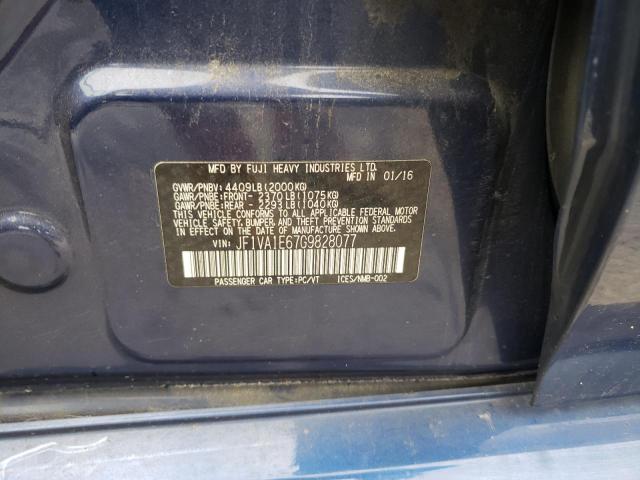 Photo 10 from auction – 2016 SUBARU WRX PREMIU with VIN JF1VA1E67G9828077
