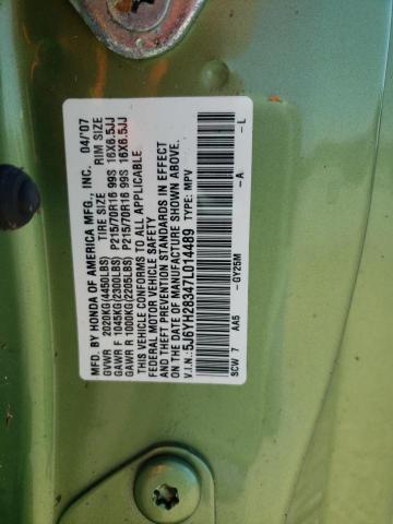 Photo 10 from auction – 2007 HONDA ELEMENT LX with VIN 5J6YH28347L014489