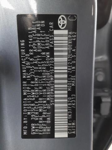Photo 10 from auction – 2021 TOYOTA COROLLA LE with VIN 5YFEPMAE3MP167709