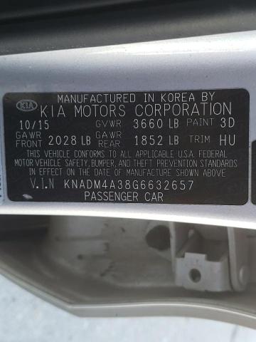 Photo 10 from auction – 2016 KIA RIO LX with VIN KNADM4A38G6632657