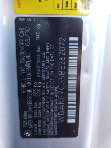 Photo 10 from auction – 2011 BMW 335 XI with VIN WBAKF9C55BE262022