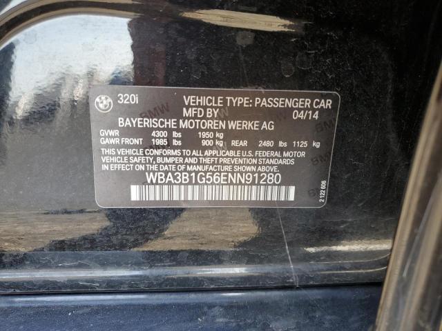 Photo 10 from auction – 2014 BMW 320 I with VIN WBA3B1G56ENN91280