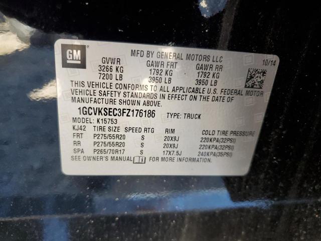 Photo 10 from auction – 2015 CHEVROLET SILVERADO with VIN 1GCVKSEC3FZ176186