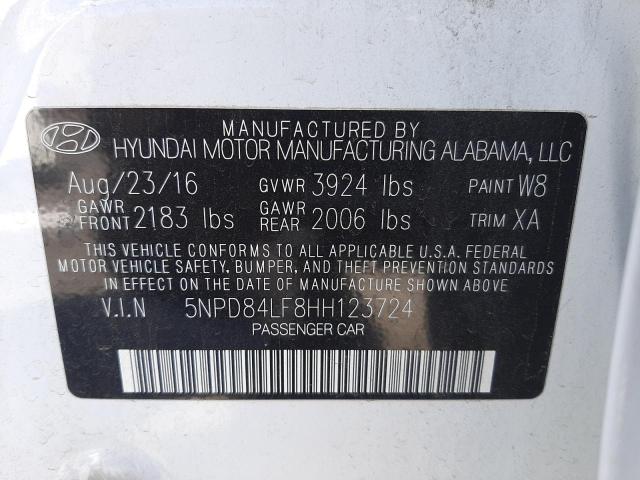 Photo 10 from auction – 2017 HYUNDAI ELANTRA SE with VIN 5NPD84LF8HH123724