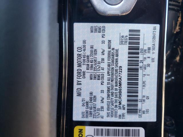 Photo 10 from auction – 2021 FORD BRONCO SPO with VIN 3FMCR9B65MRA77229
