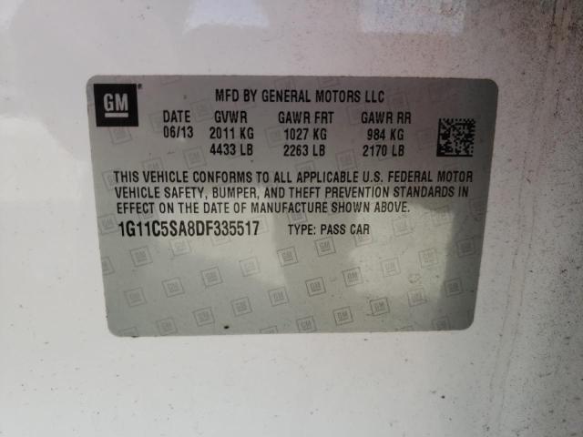 Photo 10 from auction – 2013 CHEVROLET MALIBU 1LT with VIN 1G11C5SA8DF335517