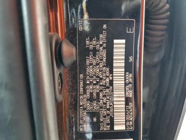 Photo 10 from auction – 2013 TOYOTA 4RUNNER SR with VIN JTEBU5JR1D5132194