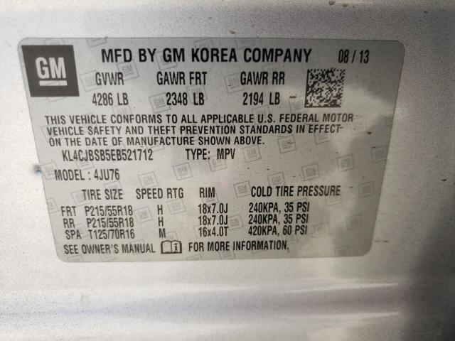 Photo 10 from auction – 2014 BUICK ENCORE CON with VIN KL4CJBSB5EB521712