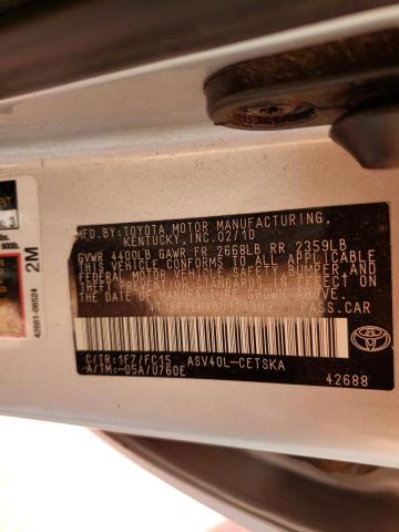 Photo 10 from auction – 2011 TOYOTA CAMRY BASE with VIN 4T1BF3EKXBU121399