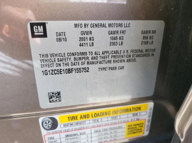 Photo 10 from auction – 2011 CHEVROLET MALIBU 1LT with VIN 1G1ZC5E10BF155752