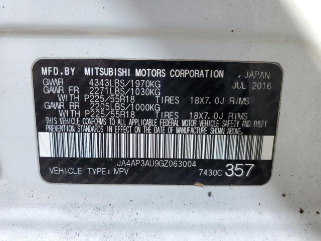 Photo 10 from auction – 2016 MITSUBISHI OUTLANDER with VIN JA4AP3AU9GZ063004