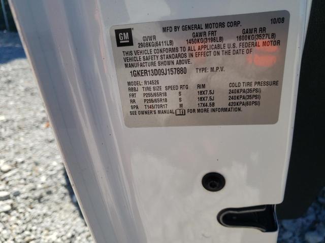 Photo 10 from auction – 2009 GMC ACADIA SLE with VIN 1GKER13D09J157880