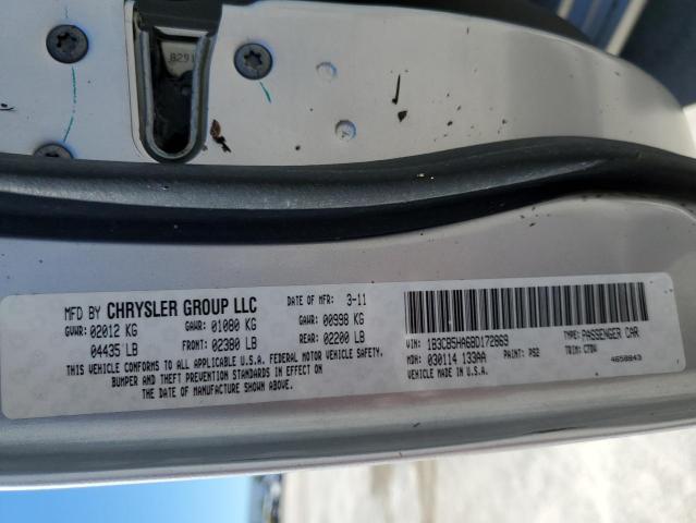 Photo 10 from auction – 2011 DODGE CALIBER HE with VIN 1B3CB5HA6BD172869