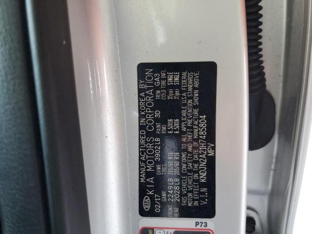 Photo 10 from auction – 2017 KIA SOUL with VIN KNDJN2A21H7485804