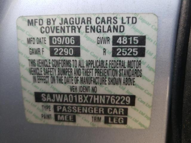 Photo 10 from auction – 2007 JAGUAR S-TYPE 4.2 with VIN SAJWA01BX7HN76229
