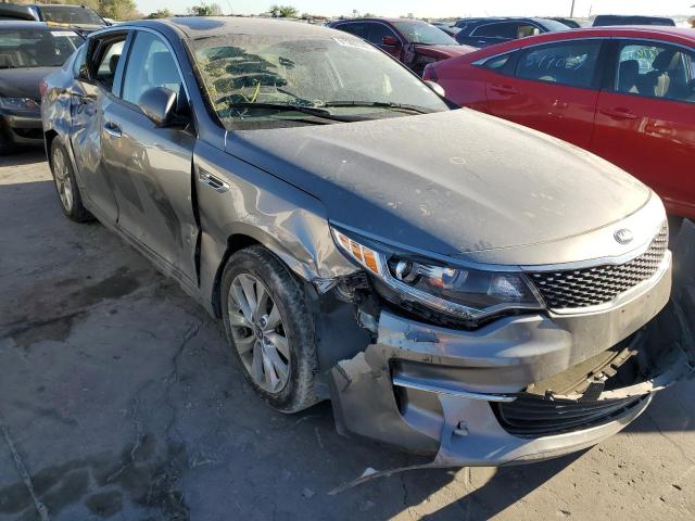 KIA OPTIMA EX 2018 with VIN 5XXGU4L35JG262158 - Photo from auction