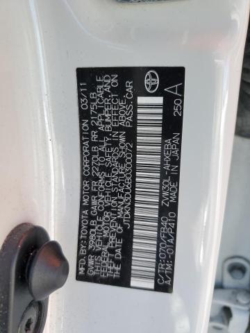 Photo 10 from auction – 2011 TOYOTA PRIUS with VIN JTDKN3DU6B0300072