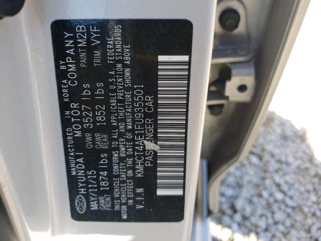 Photo 10 from auction – 2015 HYUNDAI ACCENT GLS with VIN KMHCT4AE1FU935501