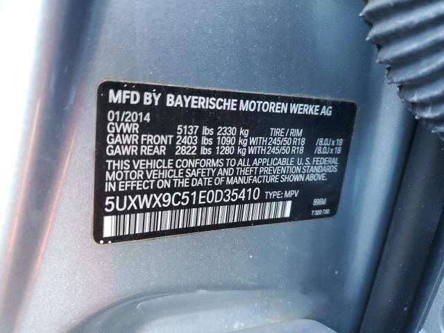 Photo 10 from auction – 2014 BMW X3 with VIN 5UXWX9C51E0D35410