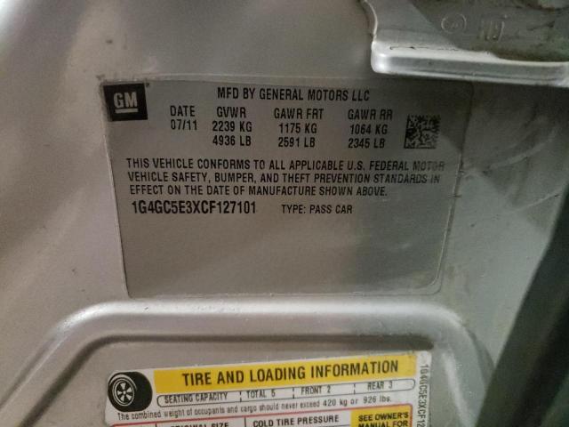 Photo 10 from auction – 2012 BUICK LACROSSE with VIN 1G4GC5E3XCF127101