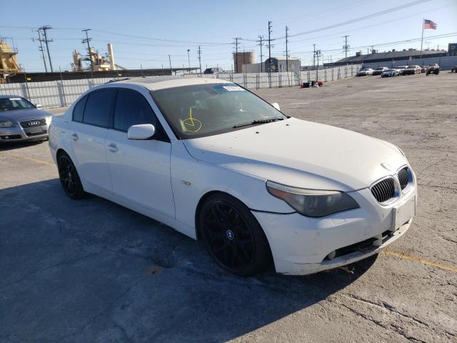 BMW 545 I 2005 with VIN WBANB33505B115635 - Photo from auction