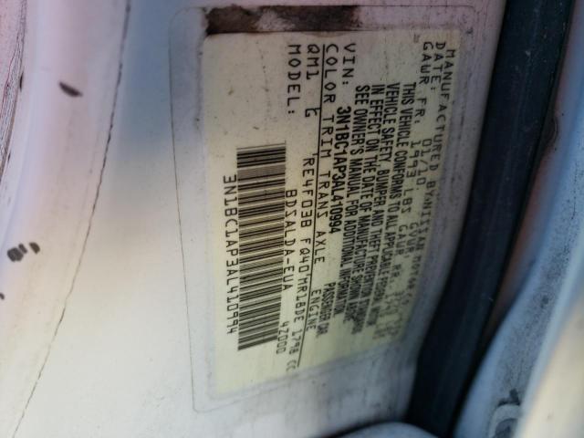 Photo 10 from auction – 2010 NISSAN VERSA S with VIN 3N1BC1AP3AL410994