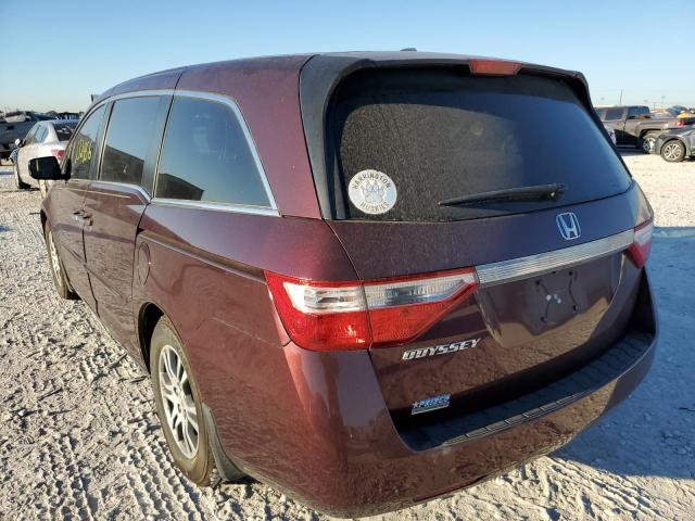 Photo 3 from auction – 2013 HONDA ODYSSEY EX with VIN 5FNRL5H61DB080730