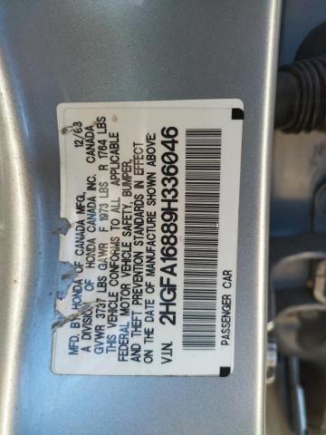 Photo 10 from auction – 2009 HONDA CIVIC EX with VIN 2HGFA16889H336046